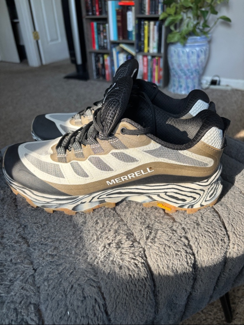 Merrell Moab Speed Solution J067013 White Hiking Shoes Sneakers Mens Size9 EUR43 - Picture 3 of 8